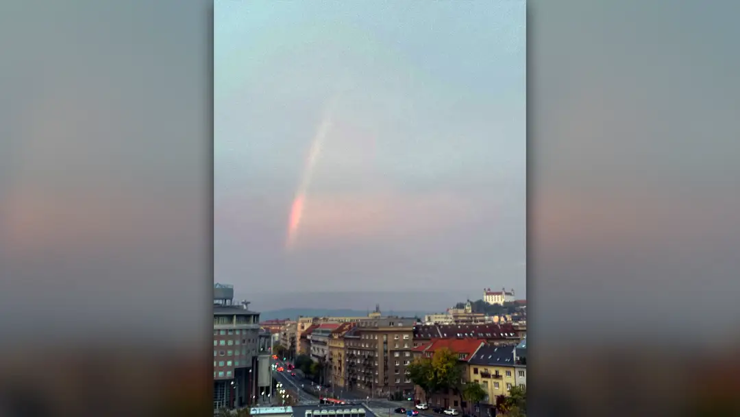 Zaujímavý jav nad Bratislavou.