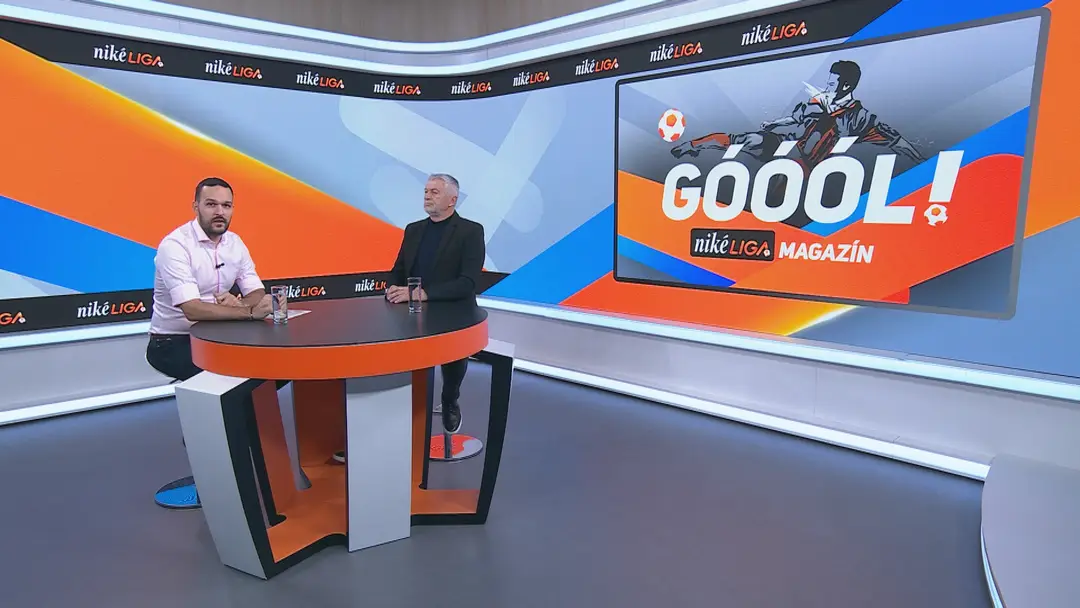 Andrej Zvolenský s futbalovým expertom Ladislavom Molnárom.