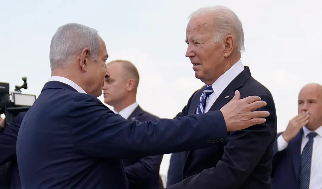 Izraelský premiér Benjamin Netanjahu privítal amerického prezidenta Joea Bidena.