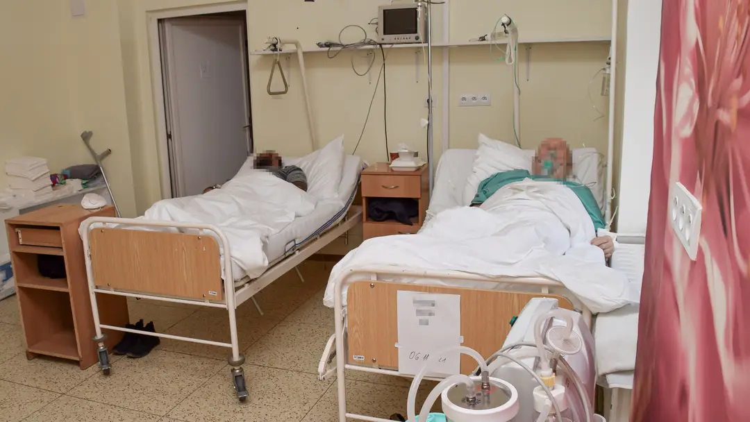 Covidové oddelenie v Rimavskej Sobote.