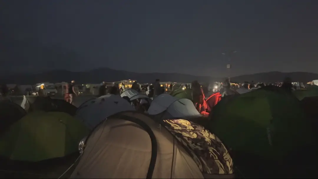 Stanové mestečko na festivale