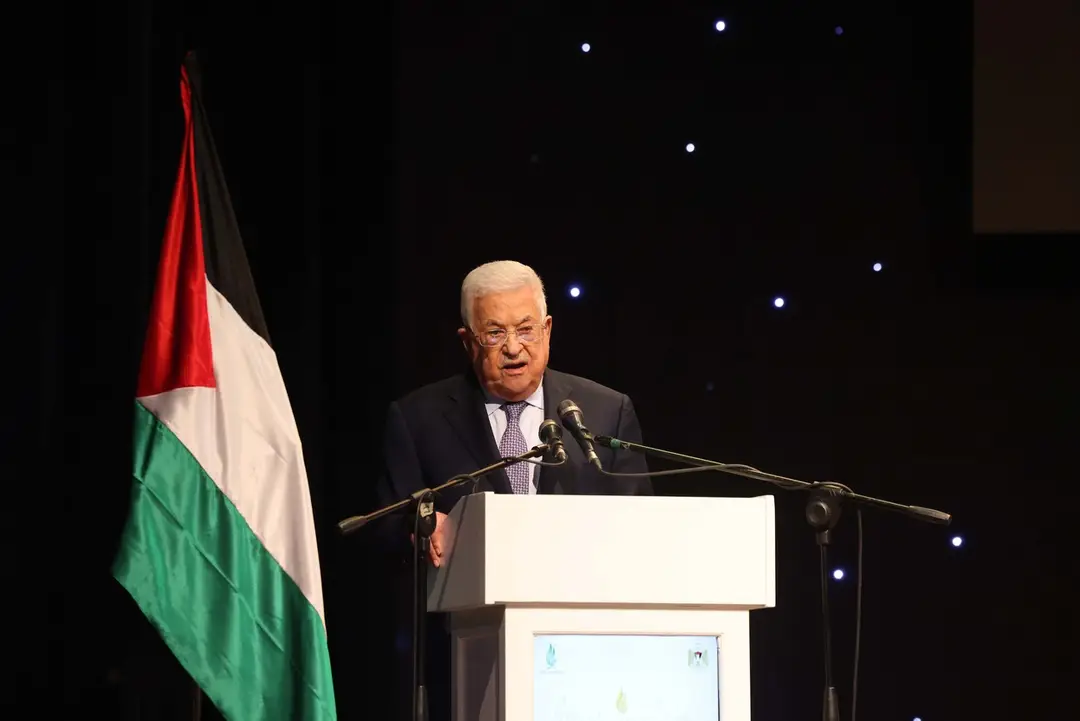 Palestínsky prezident Mahmúd Abbás.