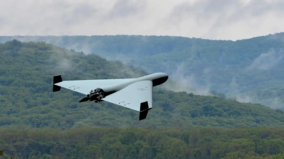 Iránsky kamikadze dron. Ilustračná snímka. 