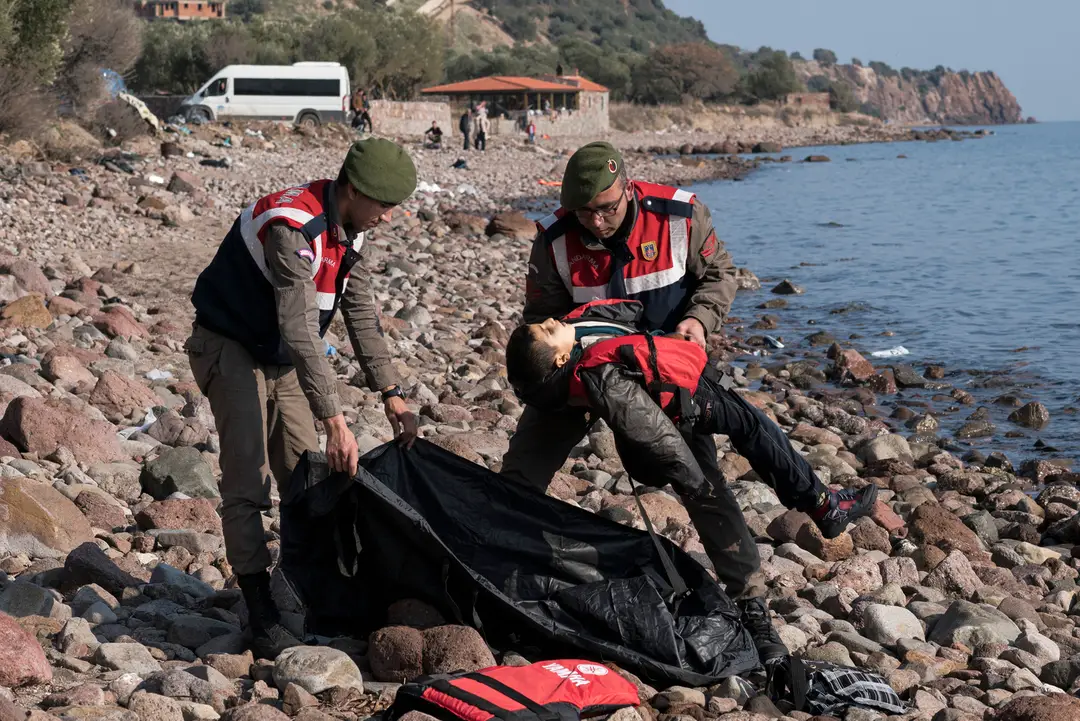 Utopení migranti v Turecku.
