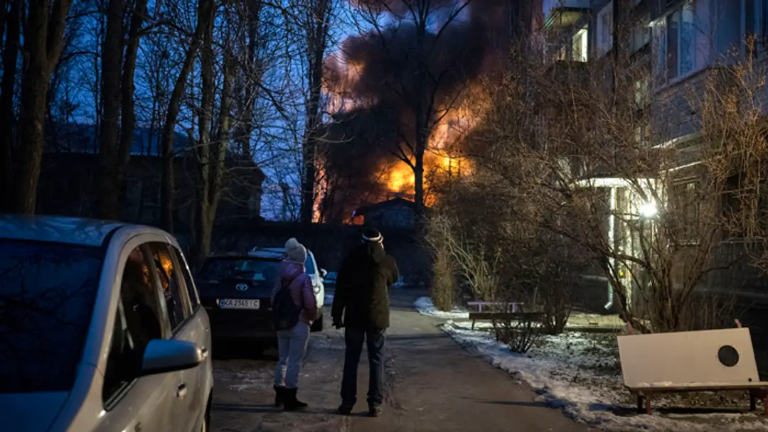 Kyjev sa stal opäť terčom útoku ruských dronov.
