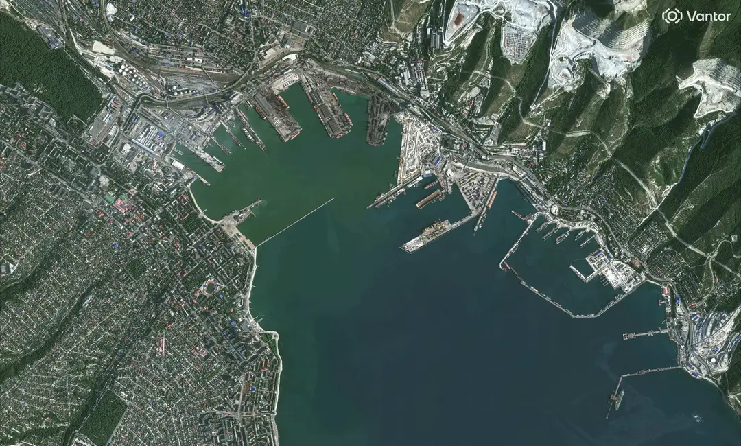 Čiernomorský prístav Novorossijsk.