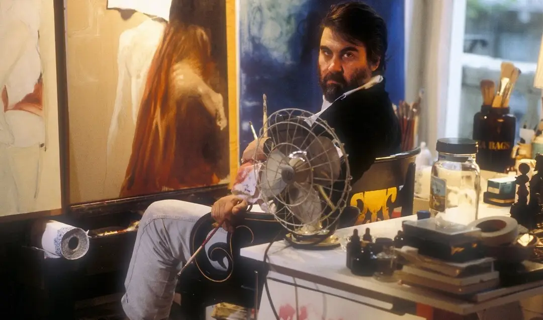 Hudobný skladateľ Vangelis na archívnej snímke z roku 1981.