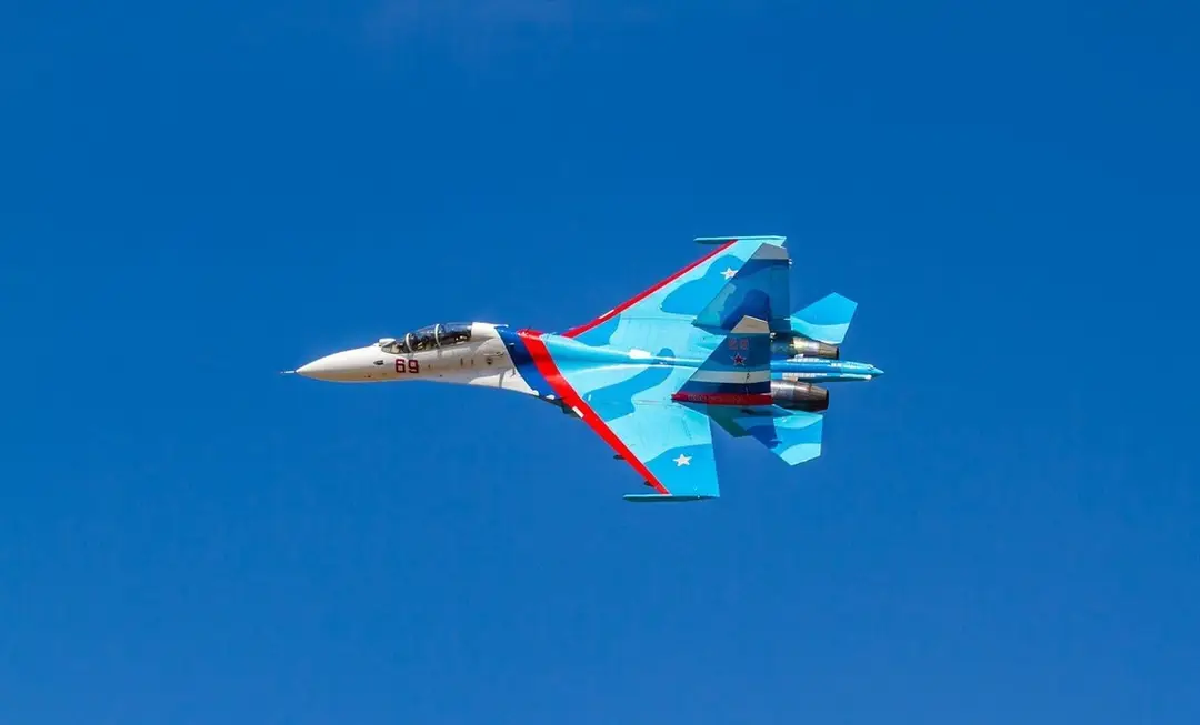 SU-27 armády Ruska.