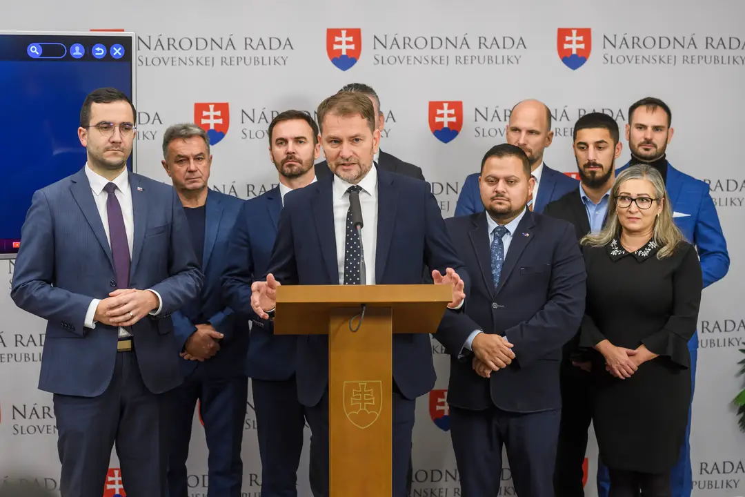 Hnutie Slovensko na tlačovej konferencii