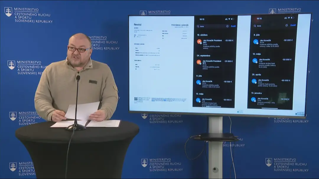 Tlačová konferencia Rudolfa Huliaka 