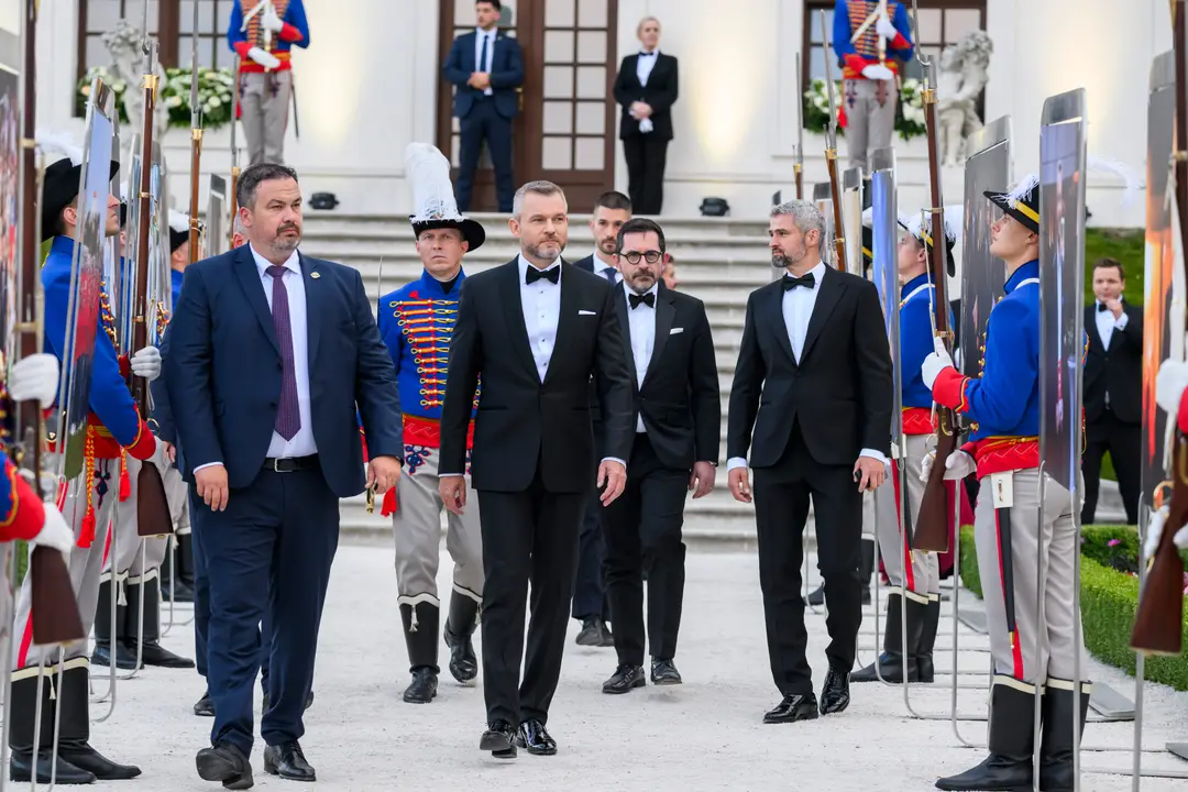Peter Pellegrini počas slávnostnej recepcie na Bratislavskom hrade.