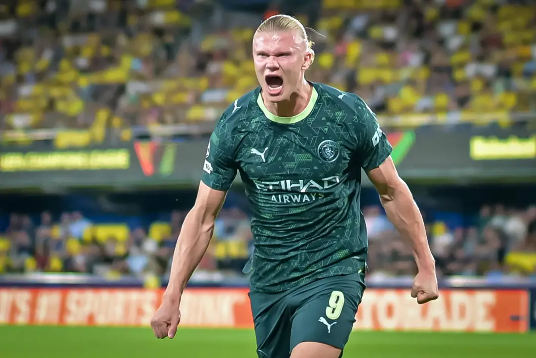 Erling Haaland oslavuje gól