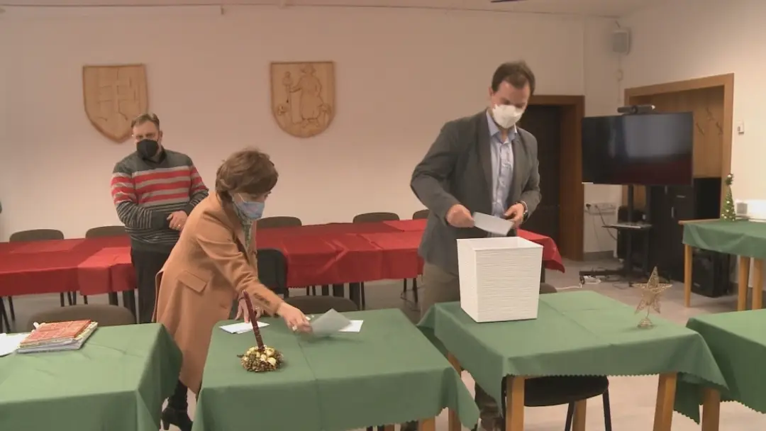 Žrebovanie očkovacej lotérie vo Veľkom Šariši.