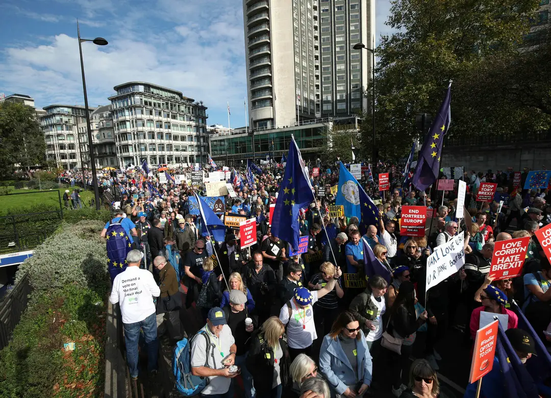 Pochod za druhé referendum o brexite.