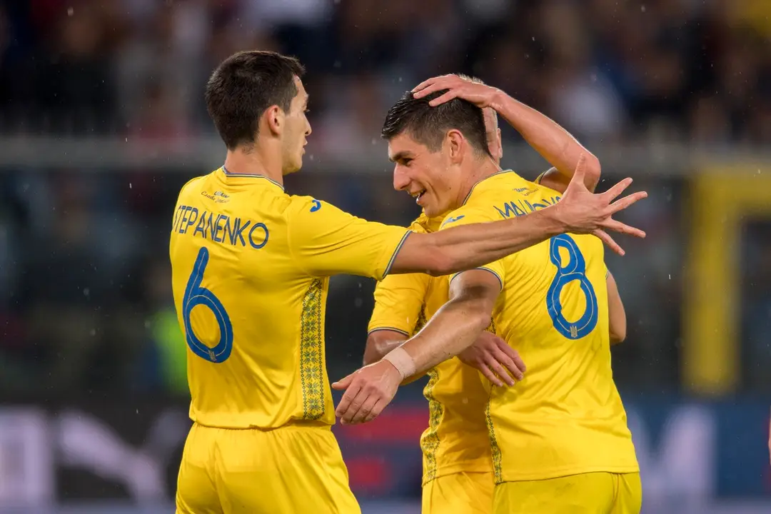Futbalisti Ukrajiny.