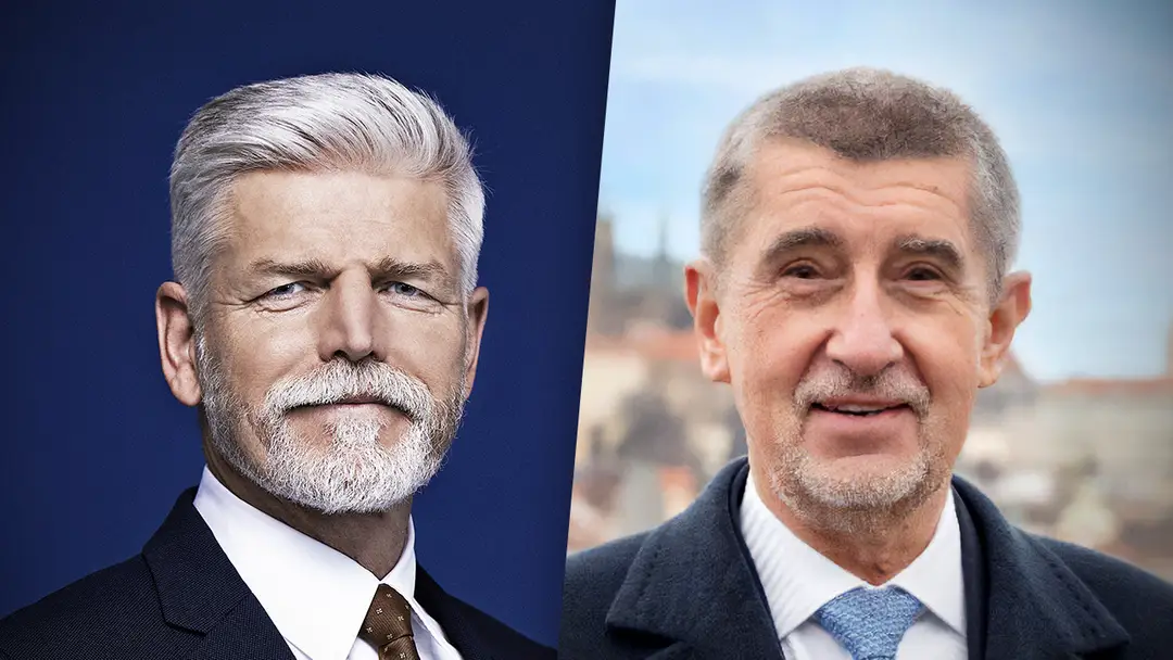 Kandidáti na prezidenta ČR Petr Pavel a Andrej Babiš.