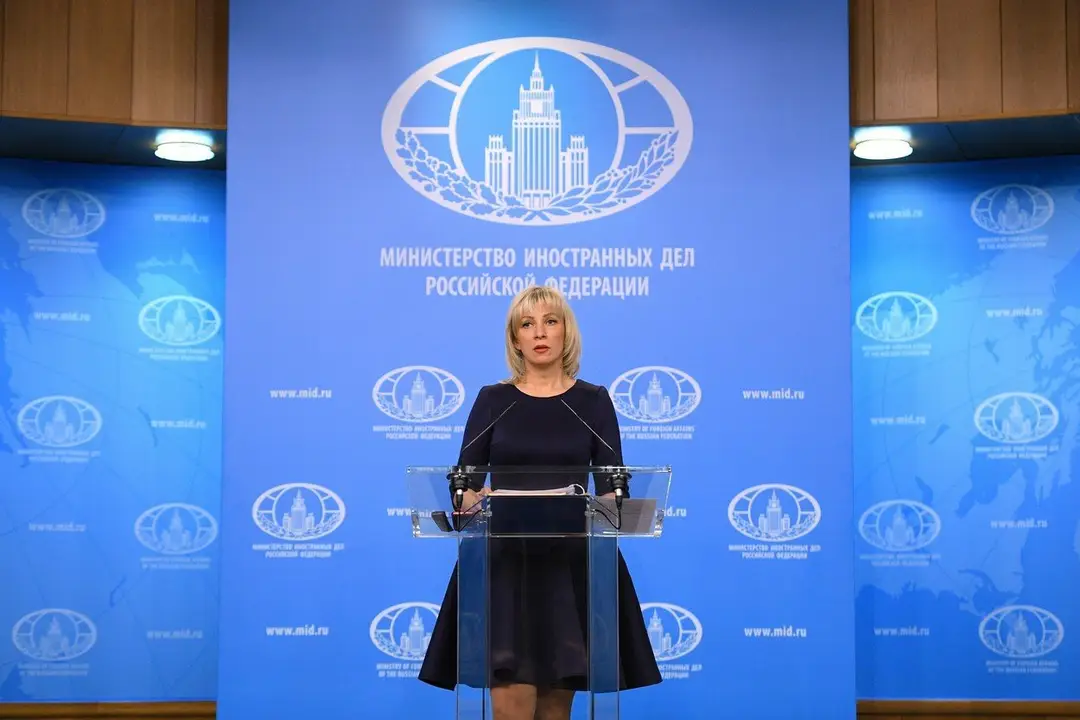 Hovorkyňa ruského rezortu diplomacie Maria Zacharova. 