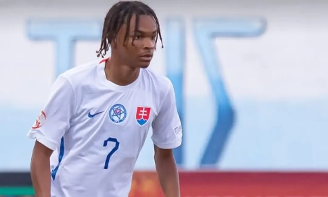 Samuel Lusale počas zápasu s Gruzínskom