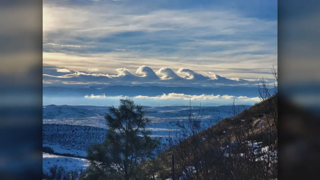 Oblaky ako vlny Wyoming