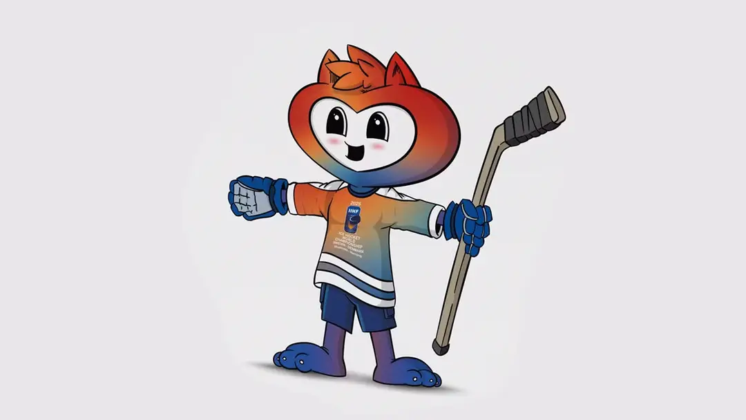 Maskot MS v hokeji 2025.