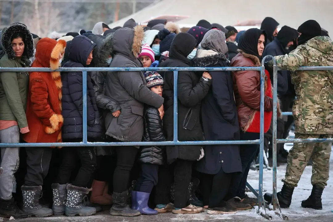Migranti na bielorusko-poľskej hranici