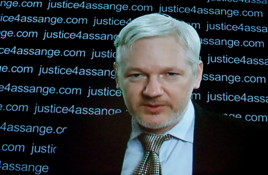 Na snímke zakladateľ webovej stránky WikiLeaks Julian Assange.