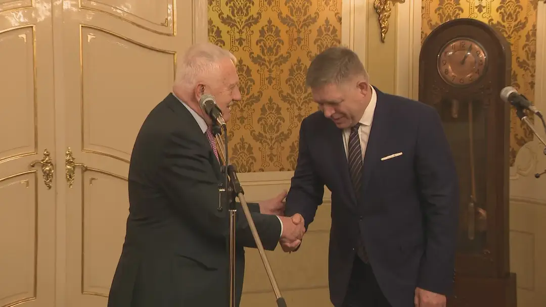 Václav Klaus a Robert Fico.