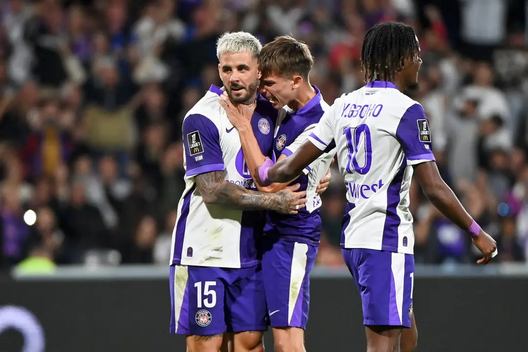 Mário Sauer so spoluhráčmi z Toulouse
