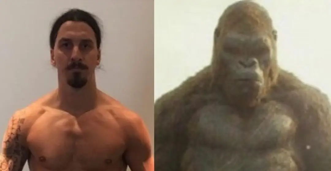 Zlatan Ibrahimovič a King Kong.