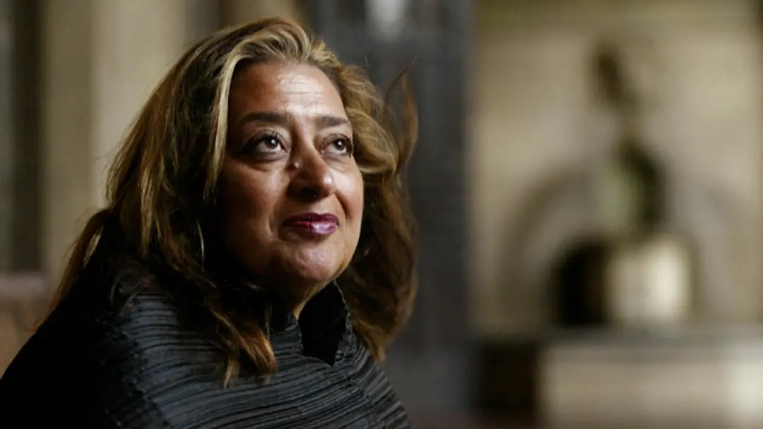Britská architektka Zaha Hadidová. 