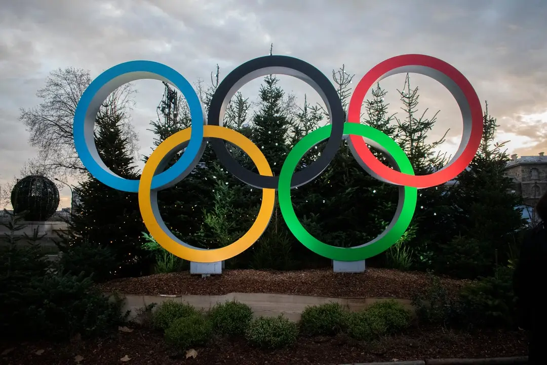 Olympijské kruhy v Paríži