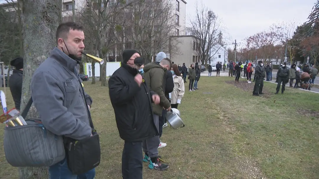 Protest podnikateľov v gastrosektore.