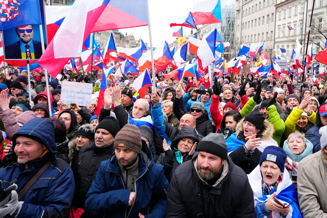 Protest v Česku.