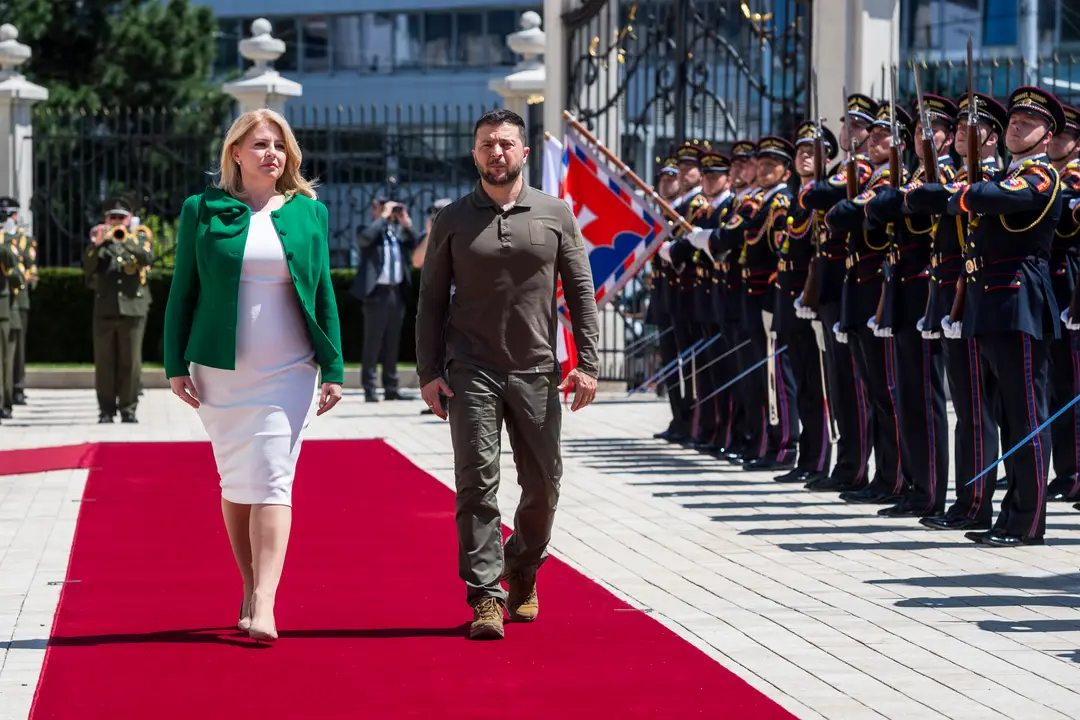 Zelenskyj s Čaputovou