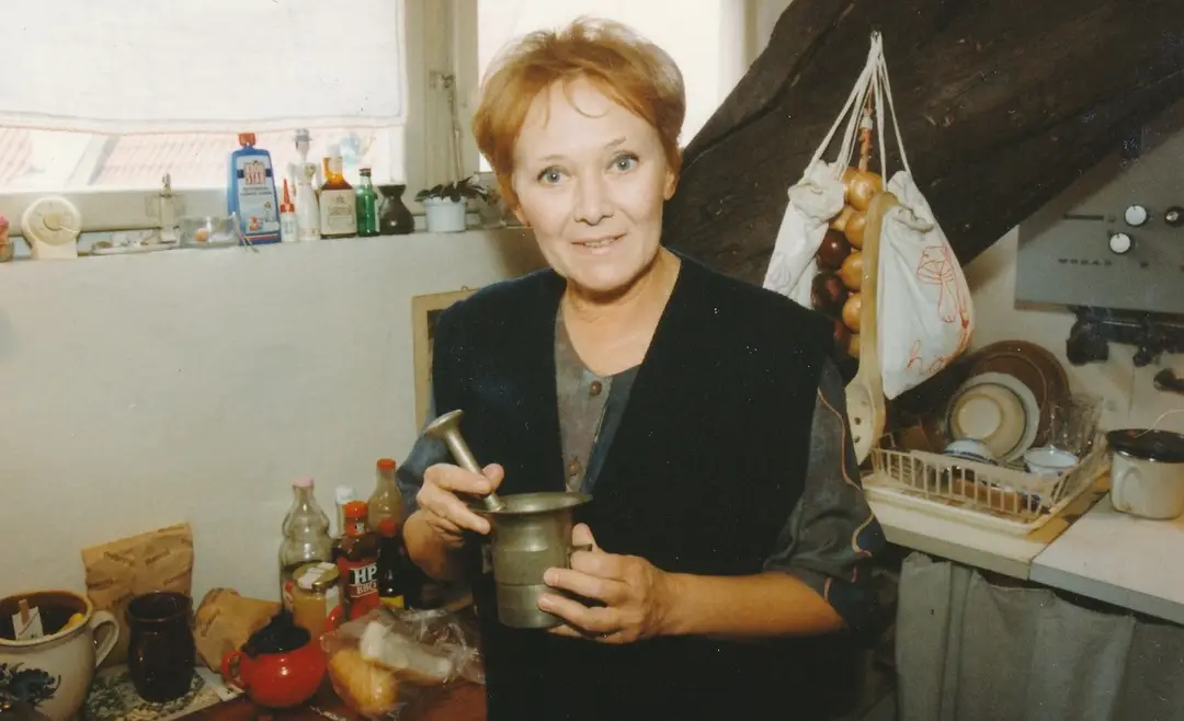 Herečka Zdena Hadrbolcová.