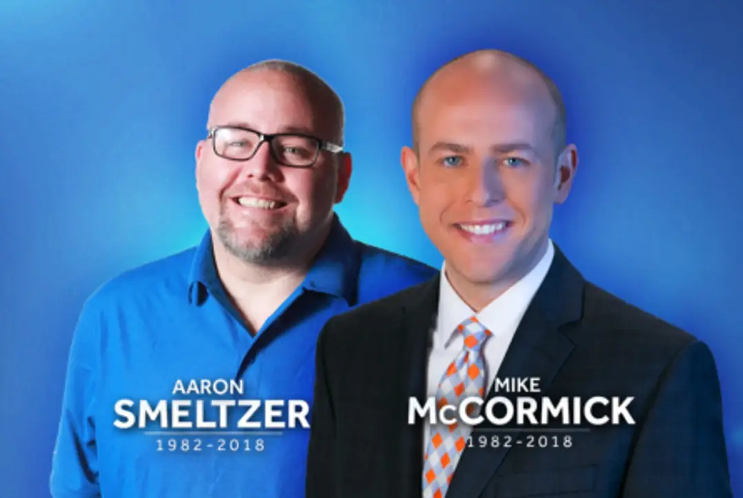 Reportér Mike McCormick a fotoreportér Aaron Smeltzer