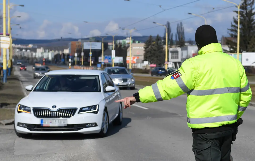 Policajná kontrola - ilustračná snímka