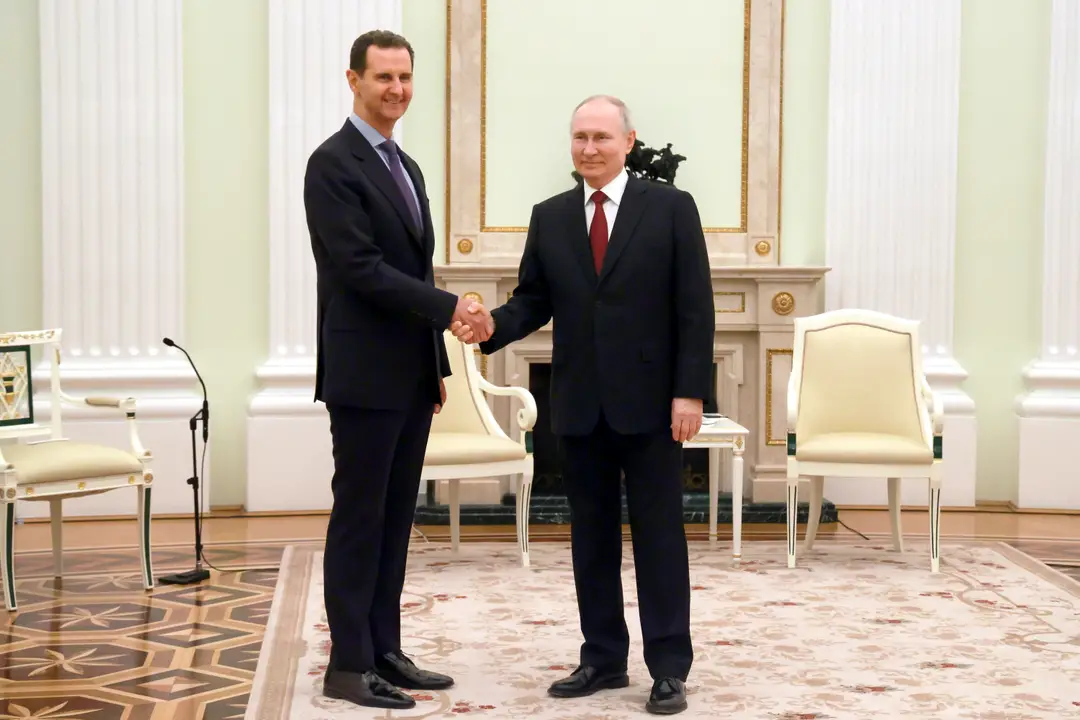 Bašár Asad a Vladimir Putin