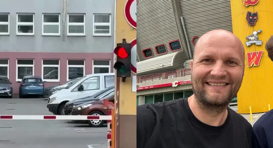 Na snímke Jaroslav Naď, ktorý sa po tom, ako sa ho snažili zadržať, ozval z Kanady.