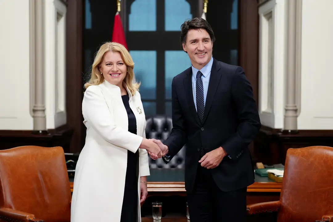 Zuzana Čaputová a Justin Trudeau