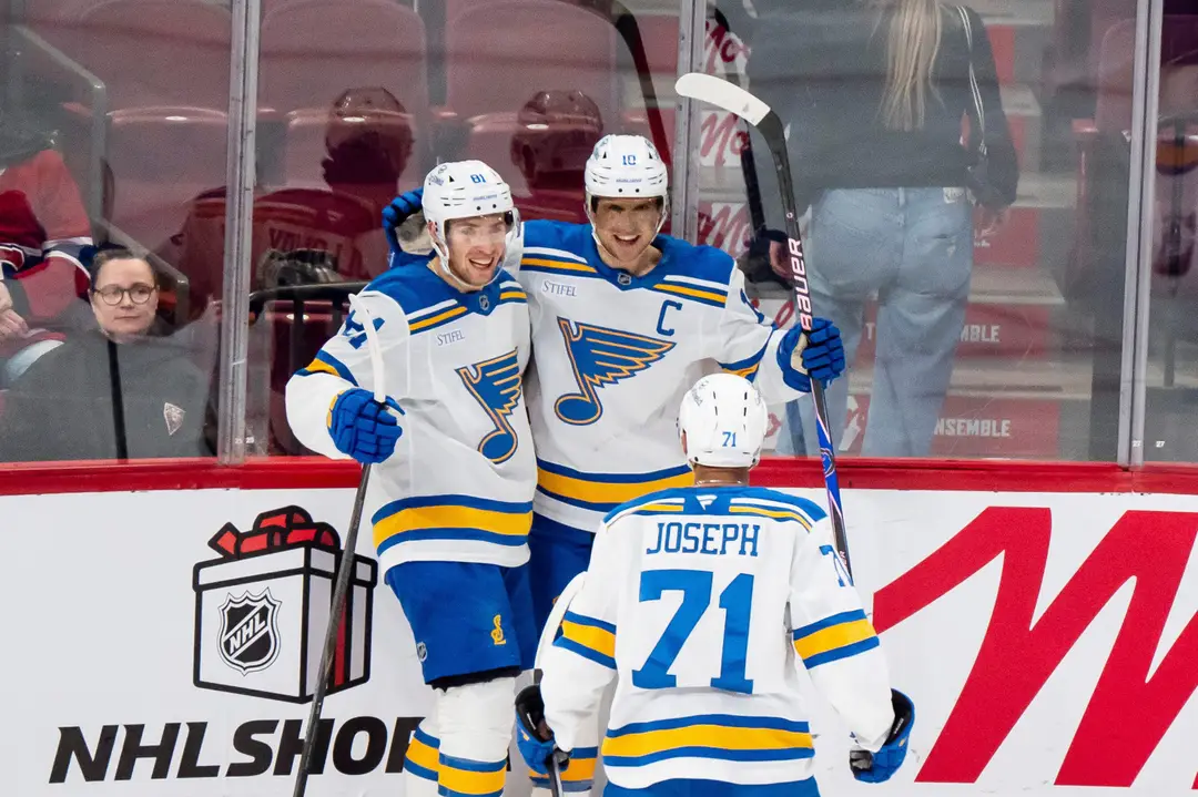 Gólová radosť hokejistov St. Louis Blues.