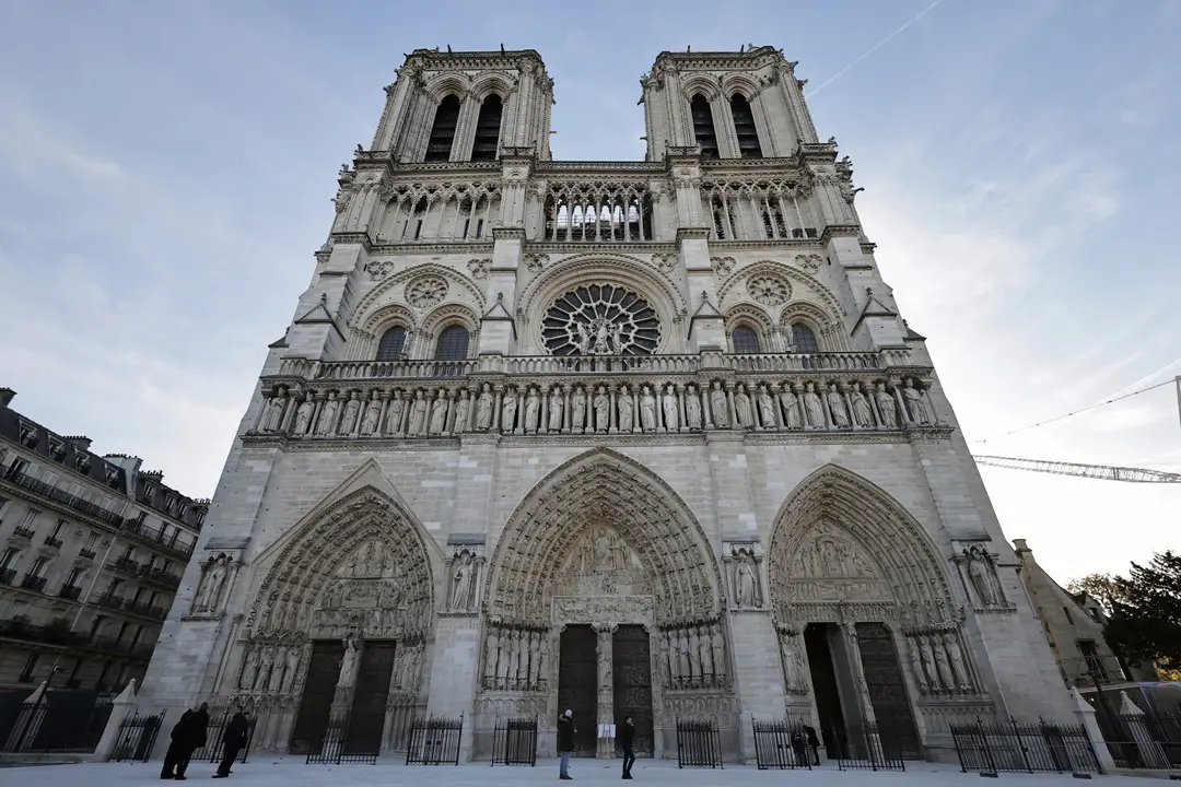 Zrekonštruovaná katedrála Notre Dame.