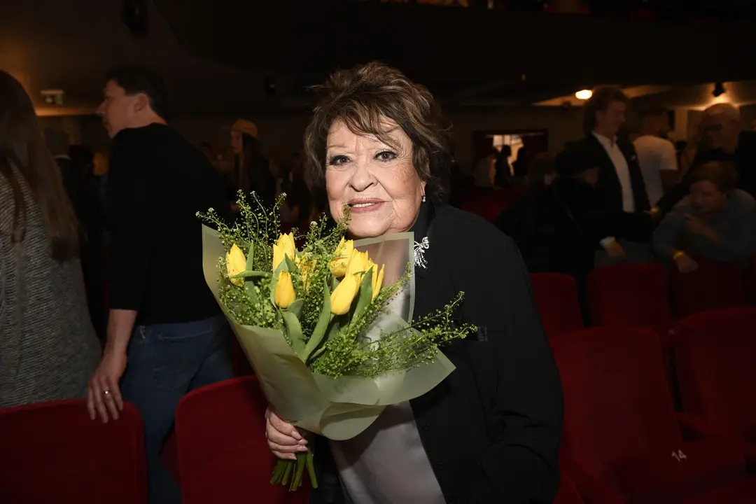 Jiřina Bohdalová na premiére hry Cena za něžnost v pražskom Divadle Lucie Bílej