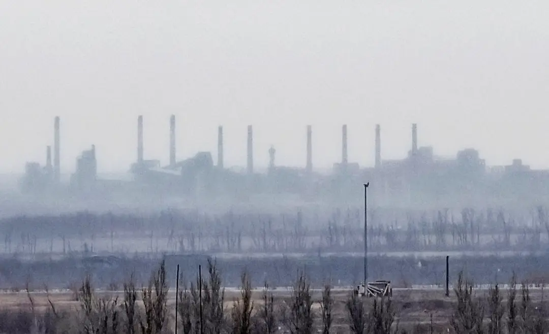 Koksáreň v Avdijivke na snímke z 8. februára 2024.