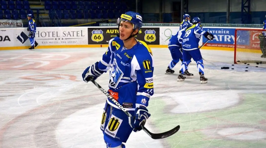 Dávid Gáborčík v drese HK Poprad.