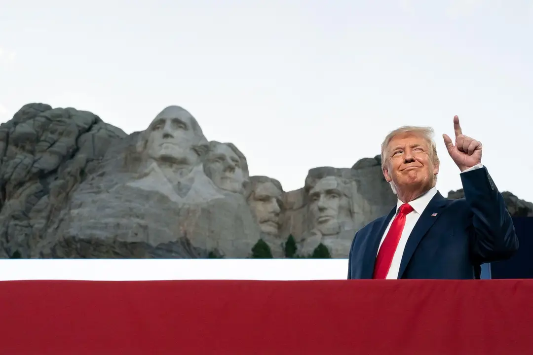 Donald Trump na snímke z roku 2020 počas osláv Dňa nezávislosti.