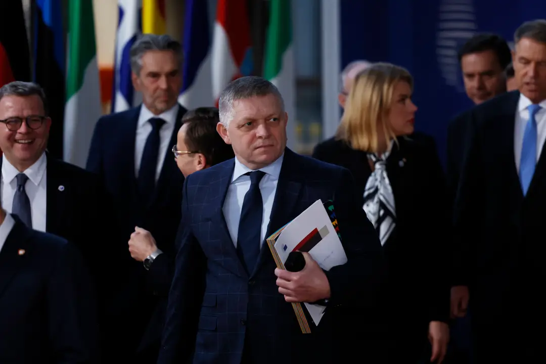 Robert Fico v Bruseli.