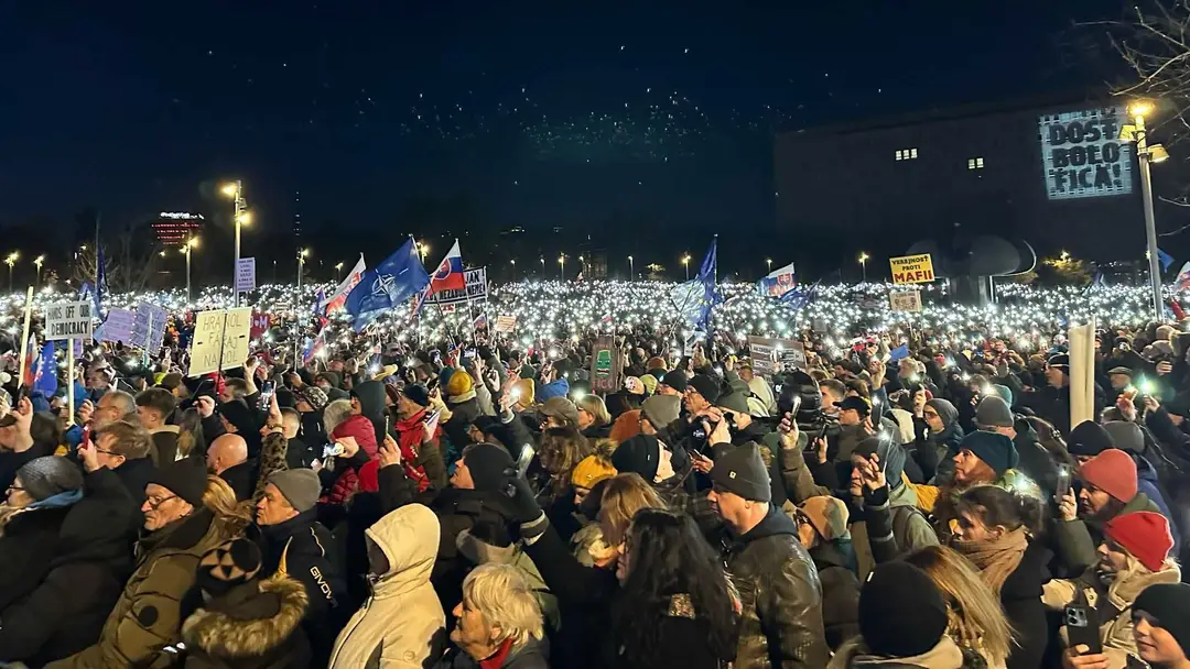 Protestné zhromaždenie v Bratislave