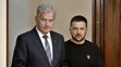 Ukrajinský prezident Volodymyr Zelenskyj počas návštevy Fínska