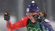 Anastasia Kuzminová v štafete žien na 4x6 km na ZOH 2018 v juhokórejskom Pjongčangu.